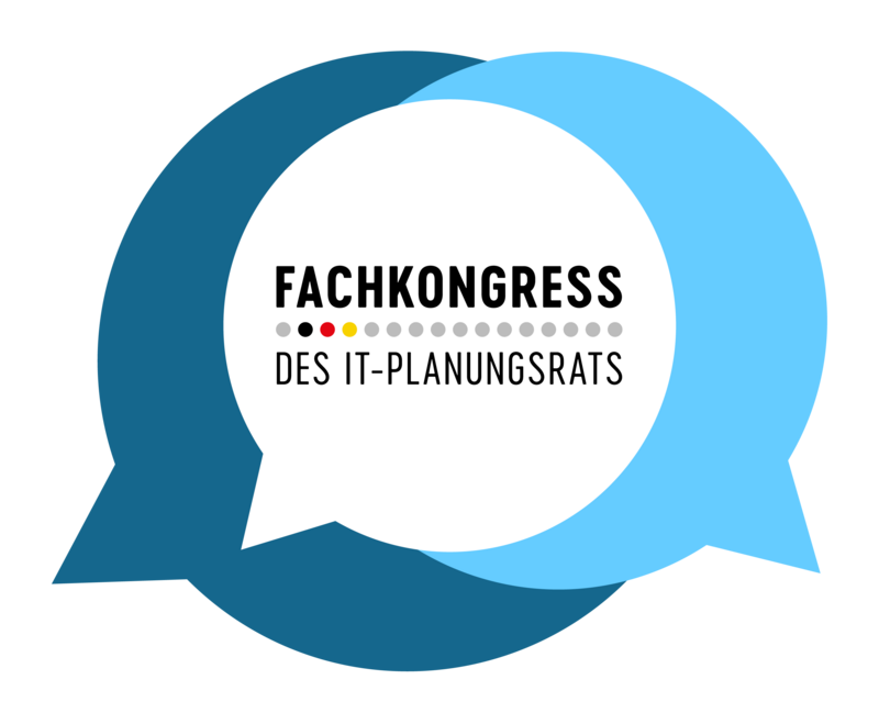Logo des Fachkongresses eingebettet in 3 Sprechblasen