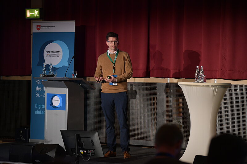 Ein Sprecher beim Fachkongress