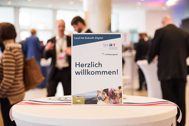 Willkommensposter beim Fachkongress des IT-Planungsrats 2019